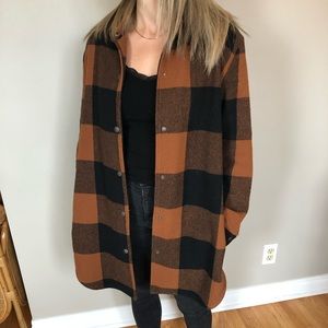 BB Dakota Eldridge Plaid Jacket 💕 size M 💕 Brown